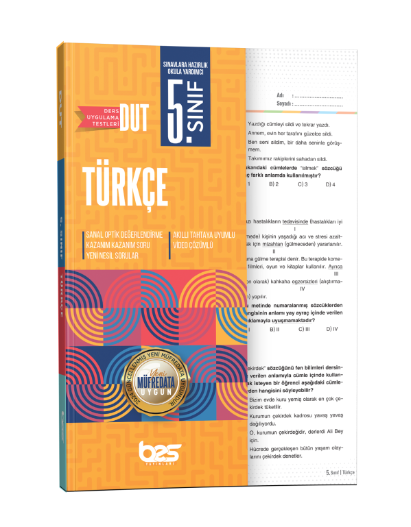 BES DUT 05.SINIF UYGULAMA TESTİ TÜRKÇE - 2025-26